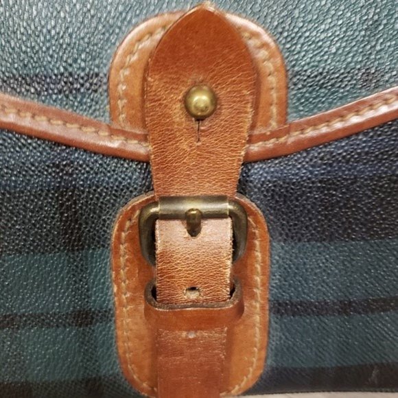 🌟VINTAGE🌟 Polo by Ralph Lauren Blackwatch Plaid Crossbody Bag - Picture 4 of 15
